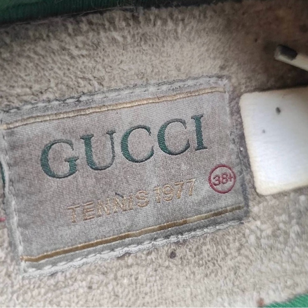 Gucci Blue and Orange Canvas Sneakers - Picture 7 of 7